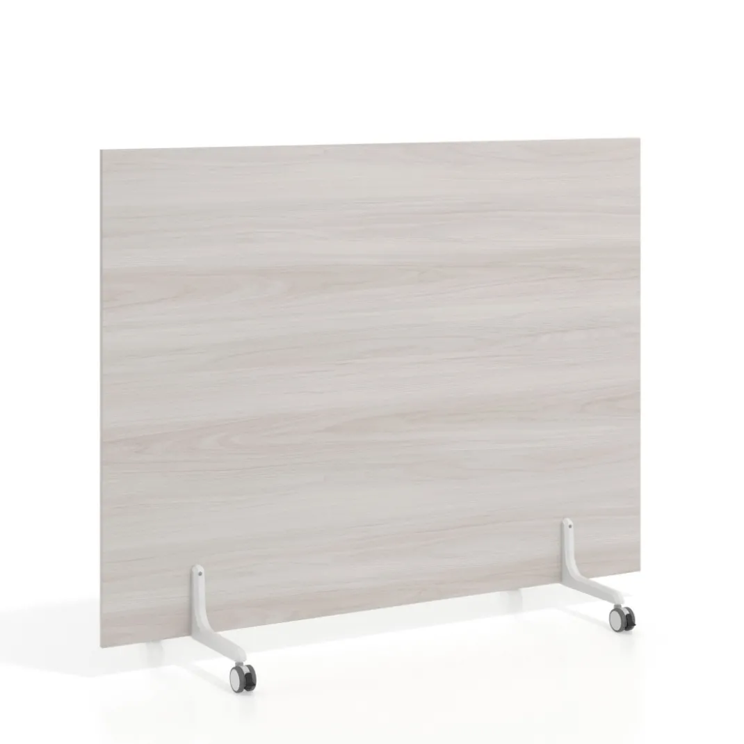 Biombo separador pared móvil Hover en melamina, posición horizontal, alto 120cm