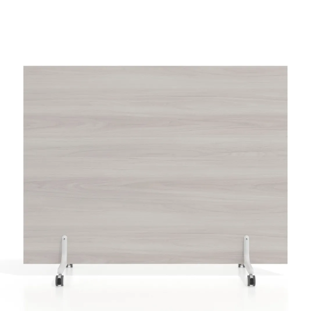 Biombo separador pared móvil Hover en melamina, posición horizontal, alto 120cm