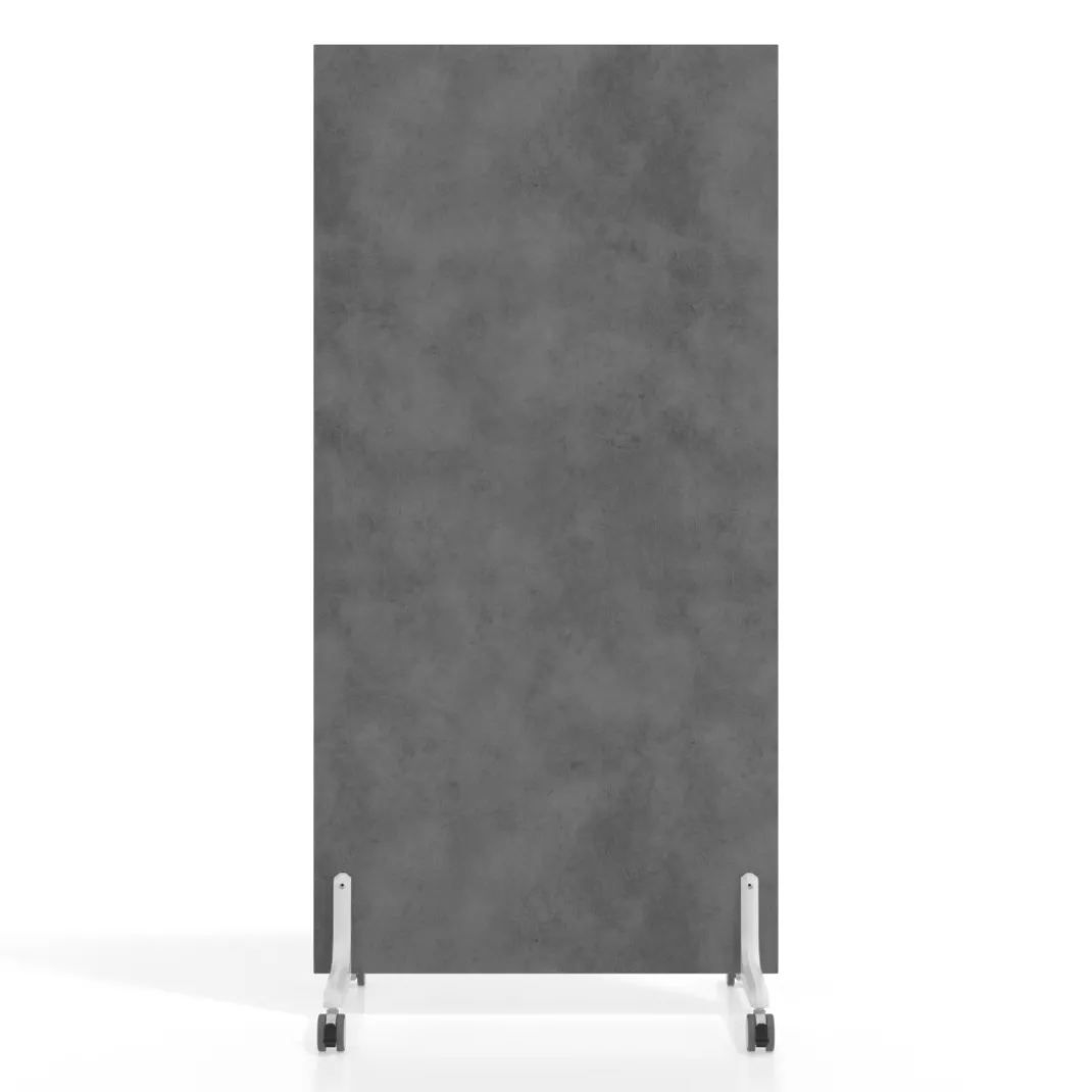 Biombo separador pared móvil Hover en melamina, posición vertical, ancho 80cm