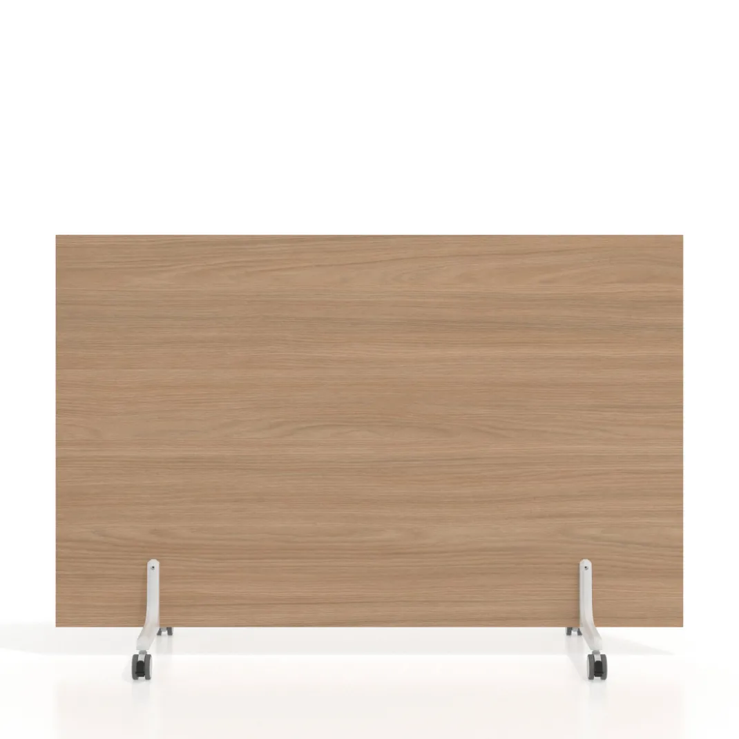Biombo separador pared móvil Hover en melamina, posición horizontal, alto 100cm