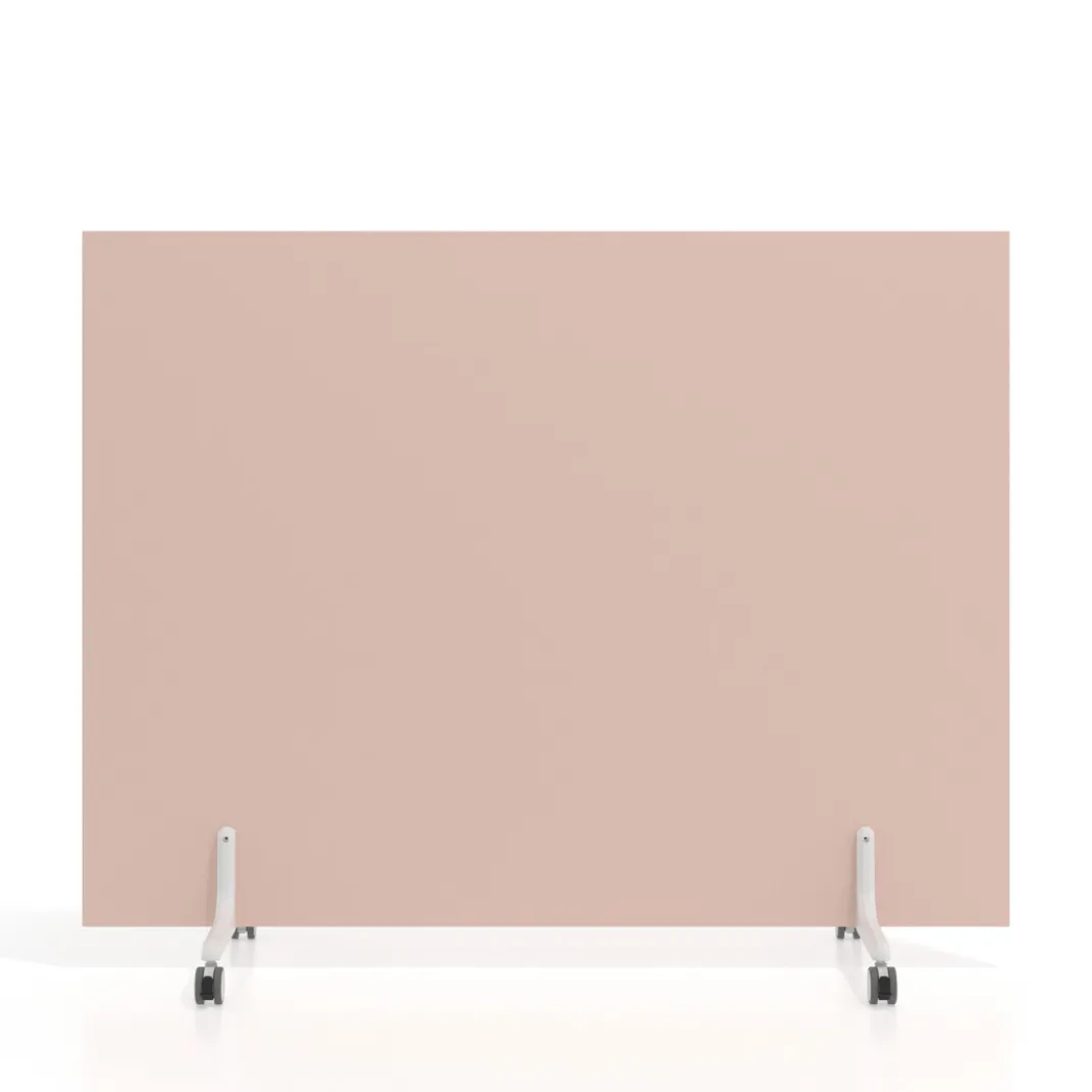 Biombo separador pared móvil Hover en melamina, posición horizontal, alto 120cm