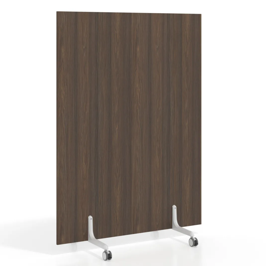 Biombo separador pared móvil Hover en melamina, posición vertical, ancho 120cm