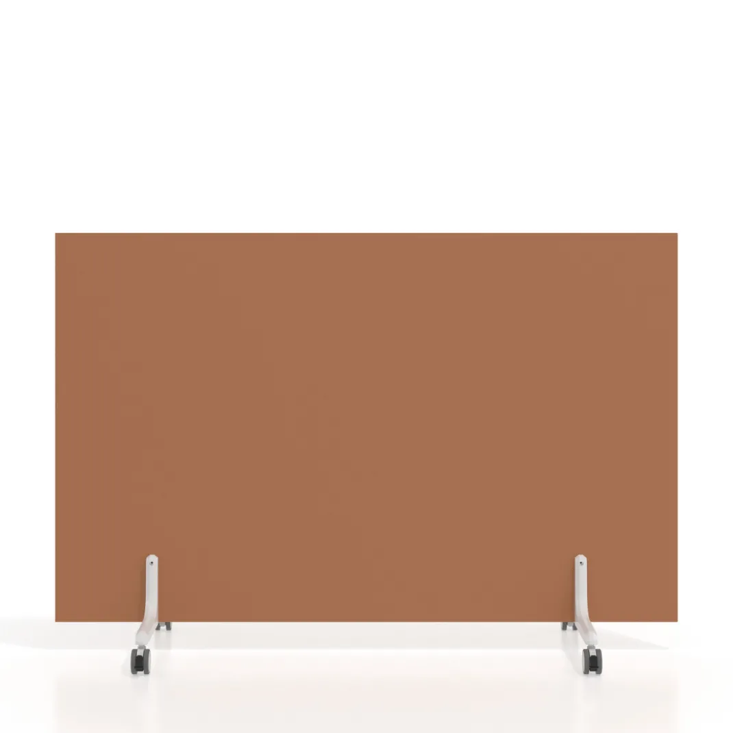 Biombo separador pared móvil Hover en melamina, posición horizontal, alto 100cm