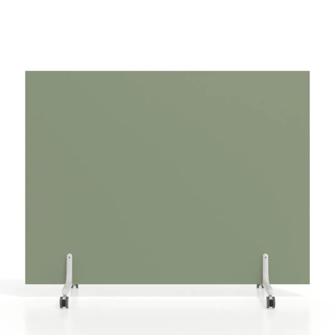Biombo separador pared móvil Hover en melamina, posición horizontal, alto 120cm