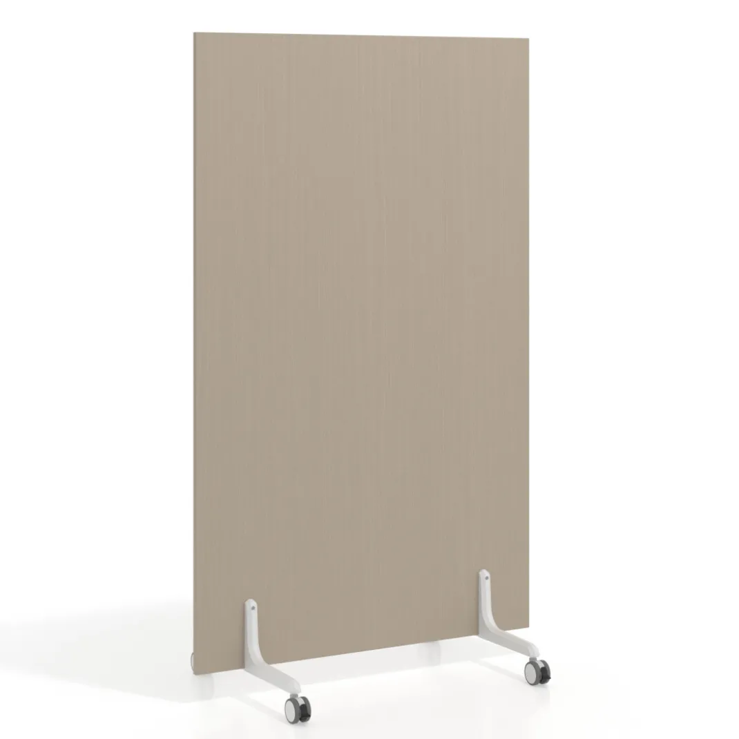 Biombo separador pared móvil Hover en melamina, posición vertical, ancho 100cm