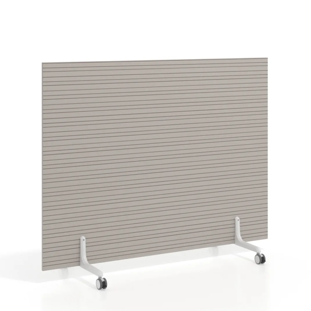 Biombo separador pared móvil Hover en melamina, posición horizontal, alto 120cm