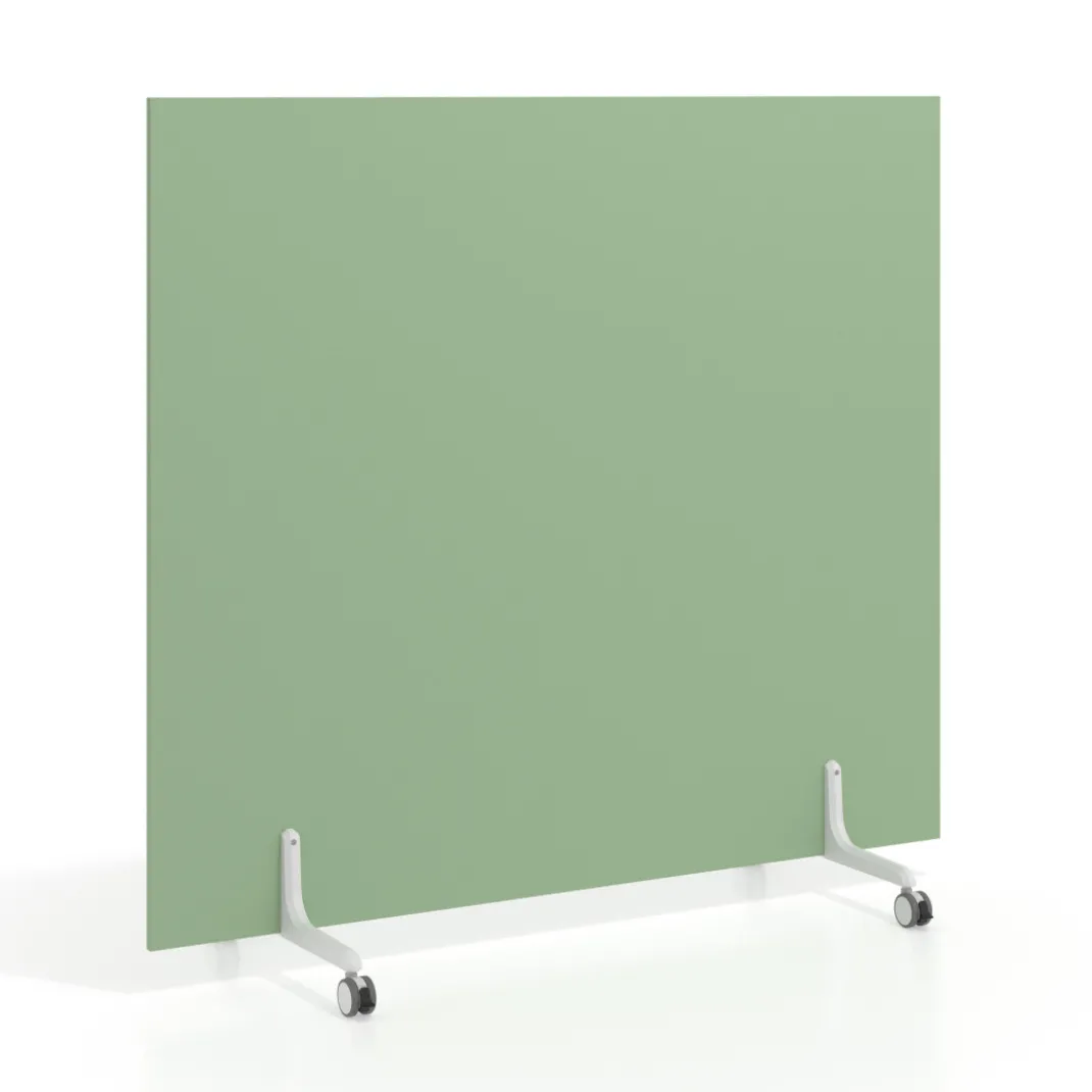 Biombo separador pared móvil Hover en melamina, posición horizontal, alto 140cm
