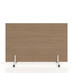 Biombo separador pared móvil Hover en melamina, posición horizontal, alto 100cm