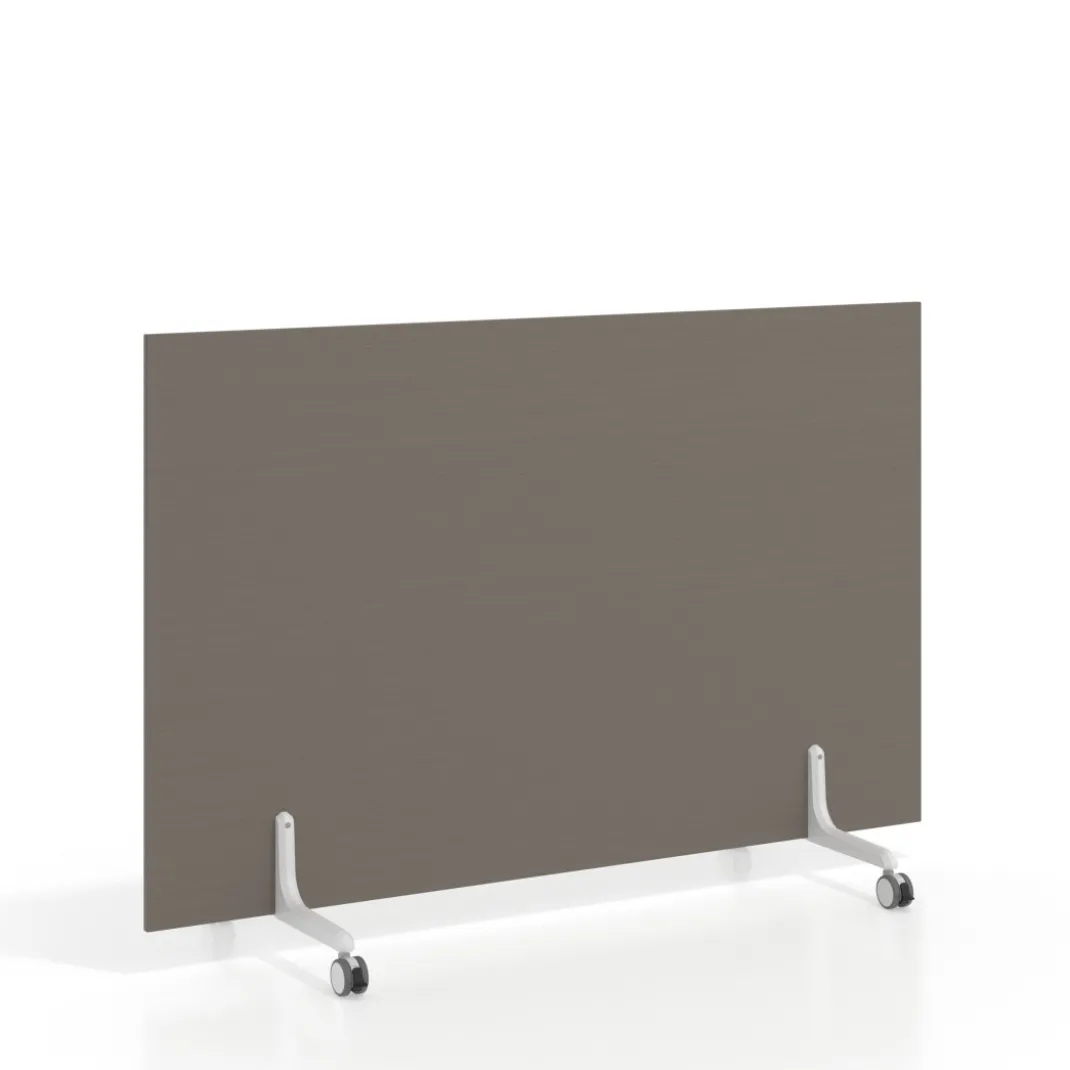 Biombo separador pared móvil Hover en melamina, posición horizontal, alto 100cm