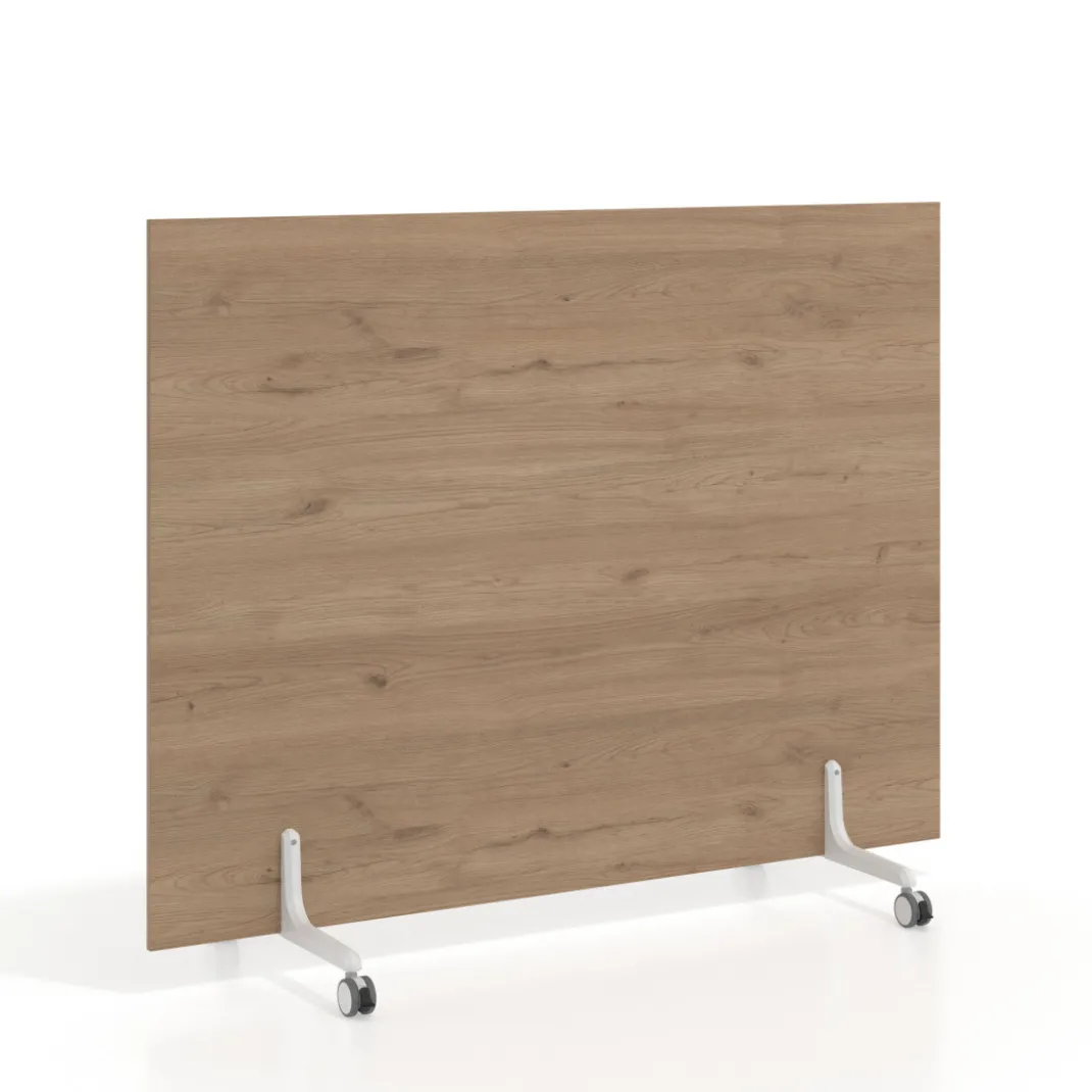Biombo separador pared móvil Hover en melamina, posición vertical, ancho 120cm