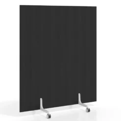 Biombo separador pared móvil Hover en melamina, posición vertical, ancho 80cm