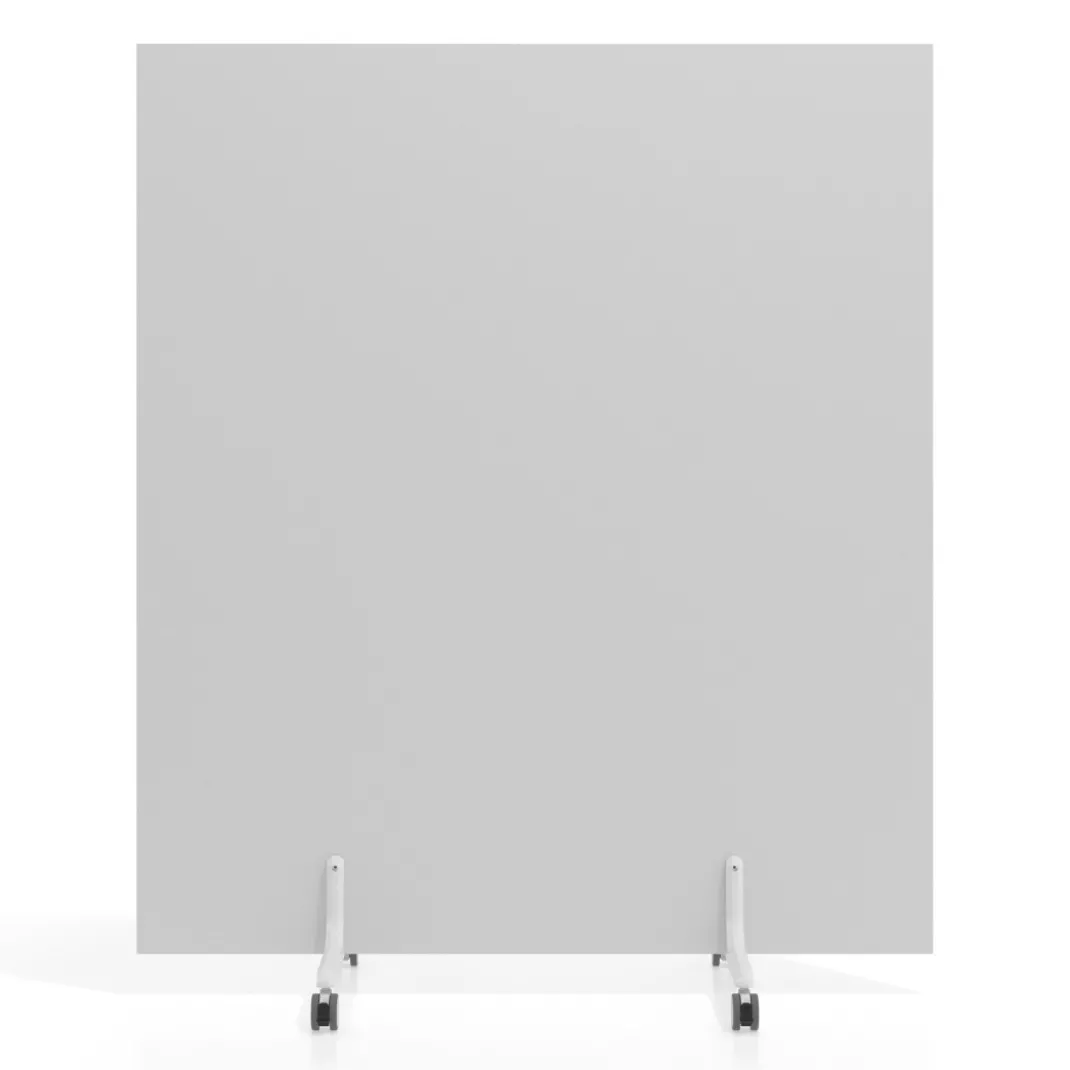 Biombo separador pared móvil Hover en melamina, posición horizontal, alto 100cm