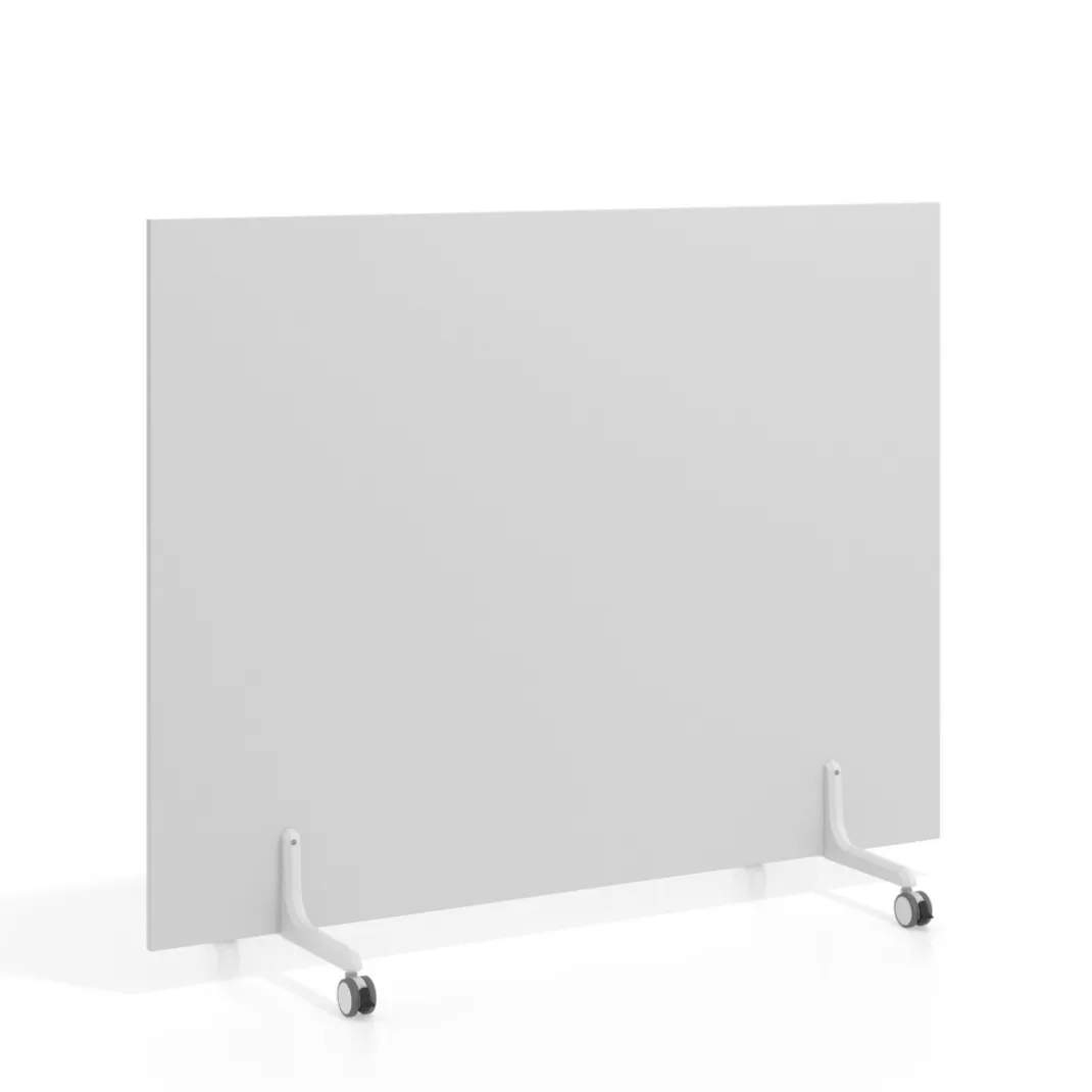 Biombo separador pared móvil Hover en melamina, posición horizontal, alto 140cm