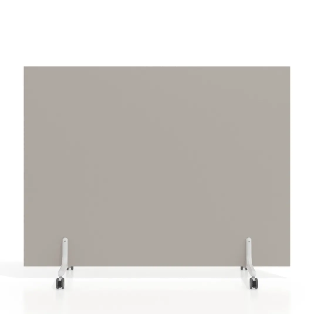 Biombo separador pared móvil Hover en melamina, posición horizontal, alto 120cm