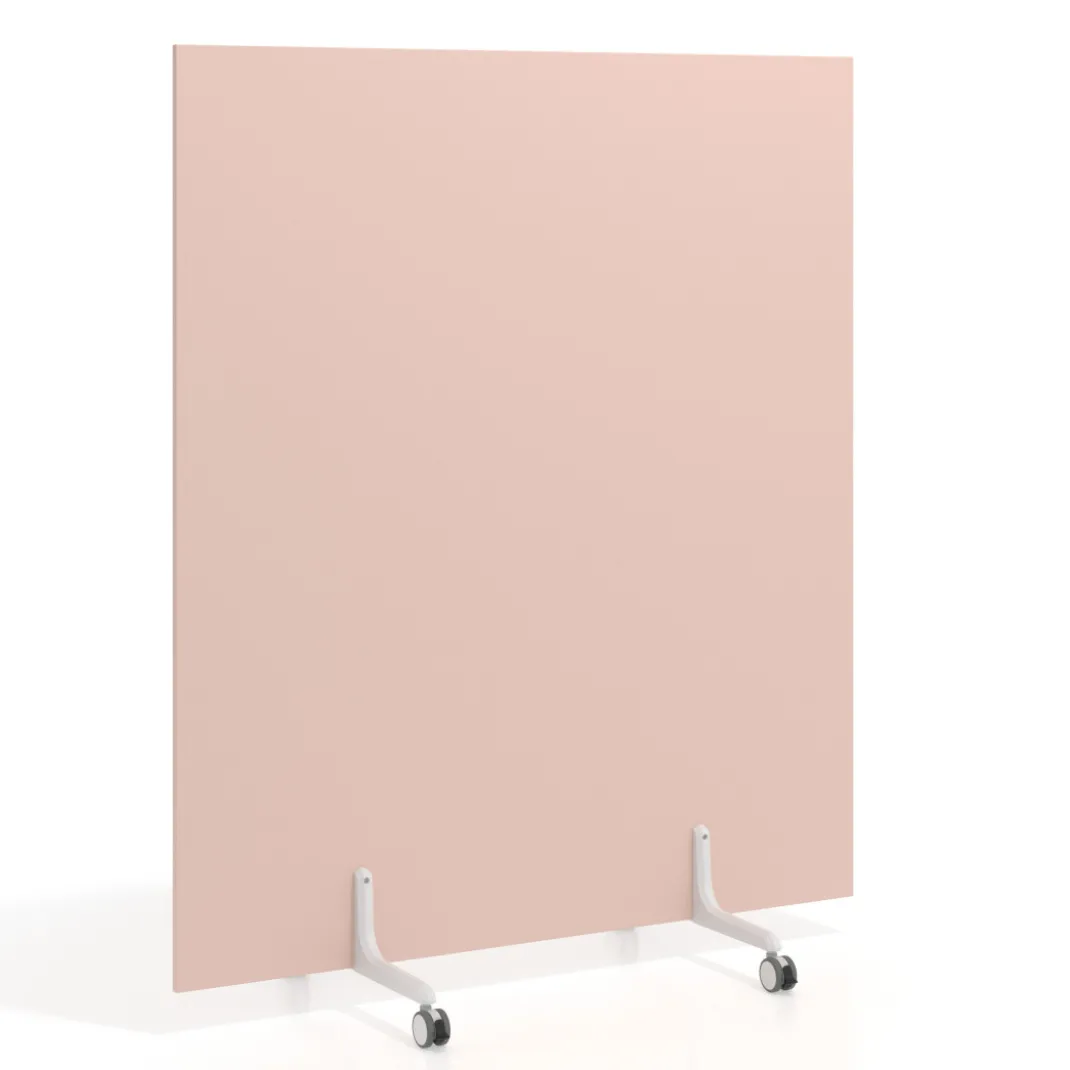 Biombo separador pared móvil Hover en melamina, posición horizontal, alto 100cm