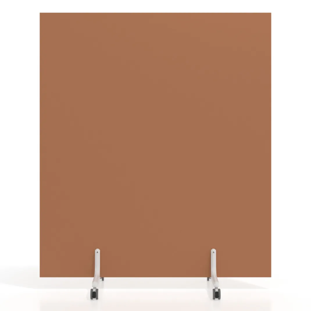 Biombo separador pared móvil Hover en melamina, posición horizontal, alto 100cm