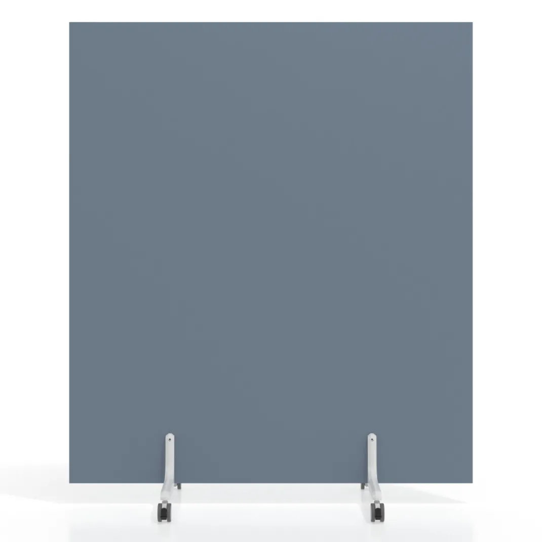 Biombo separador pared móvil Hover en melamina, posición horizontal, alto 100cm