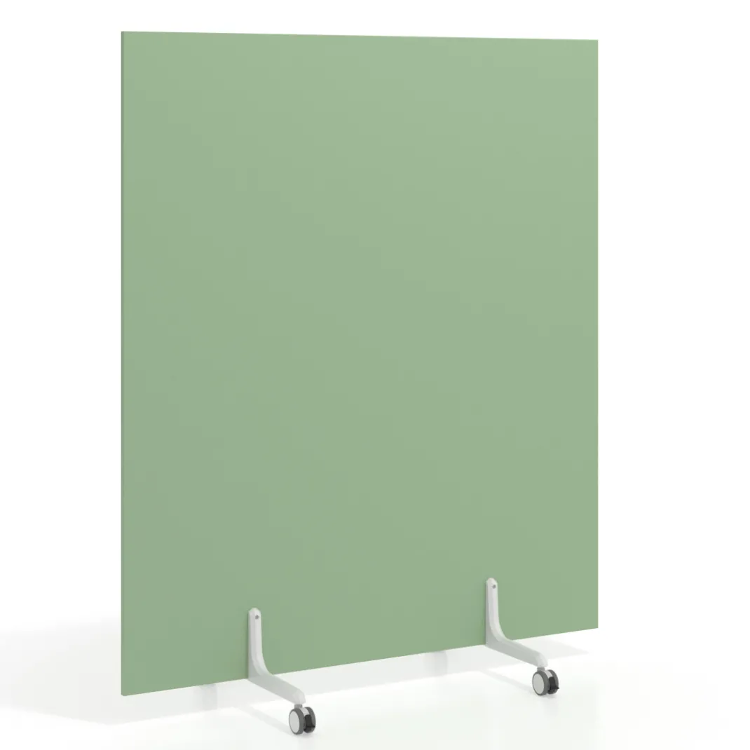 Biombo separador pared móvil Hover en melamina, posición horizontal, alto 100cm