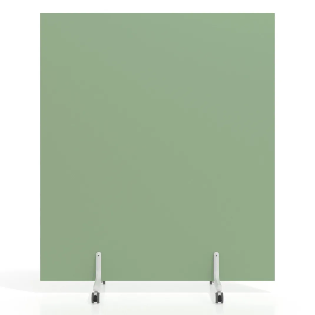 Biombo separador pared móvil Hover en melamina, posición horizontal, alto 100cm