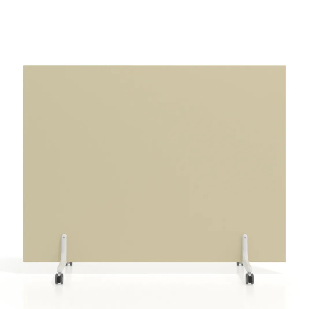 Biombo separador pared móvil Hover en melamina, posición horizontal, alto 140cm