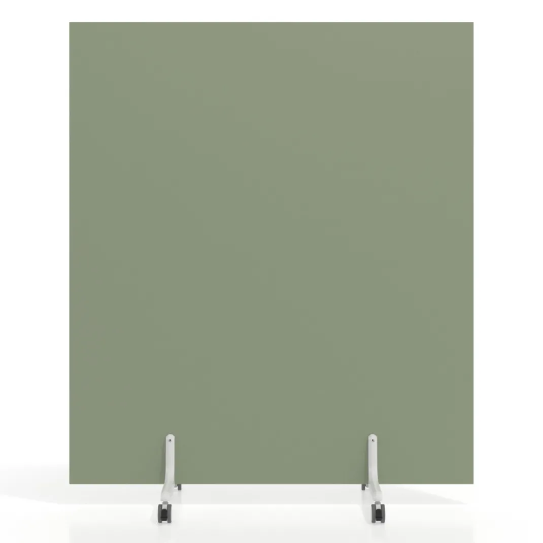 Biombo separador pared móvil Hover en melamina, posición horizontal, alto 100cm