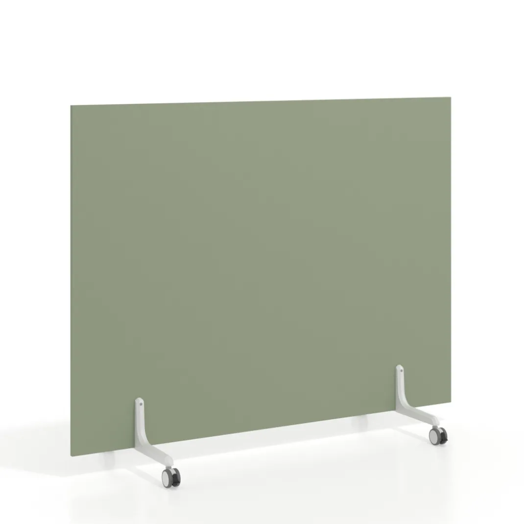 Biombo separador pared móvil Hover en melamina, posición horizontal, alto 140cm
