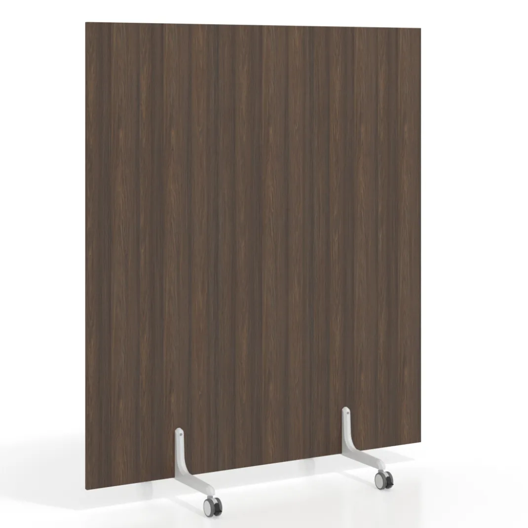 Biombo separador pared móvil Hover en melamina, posición vertical, ancho 140cm