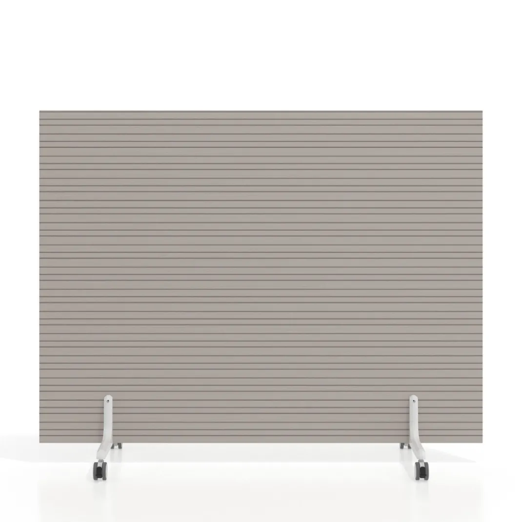 Biombo separador pared móvil Hover en melamina, posición horizontal, alto 120cm