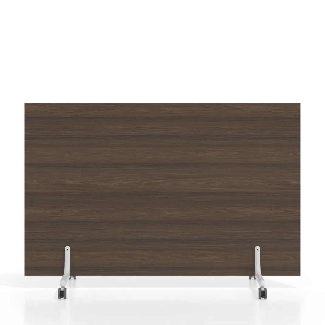 Biombo separador pared móvil Hover en melamina, posición horizontal, alto 100cm