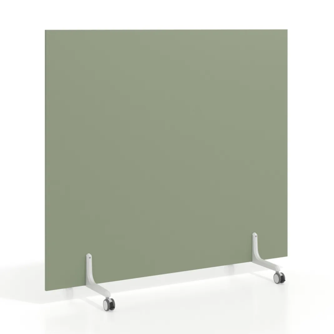 Biombo separador pared móvil Hover en melamina, posición horizontal, alto 140cm