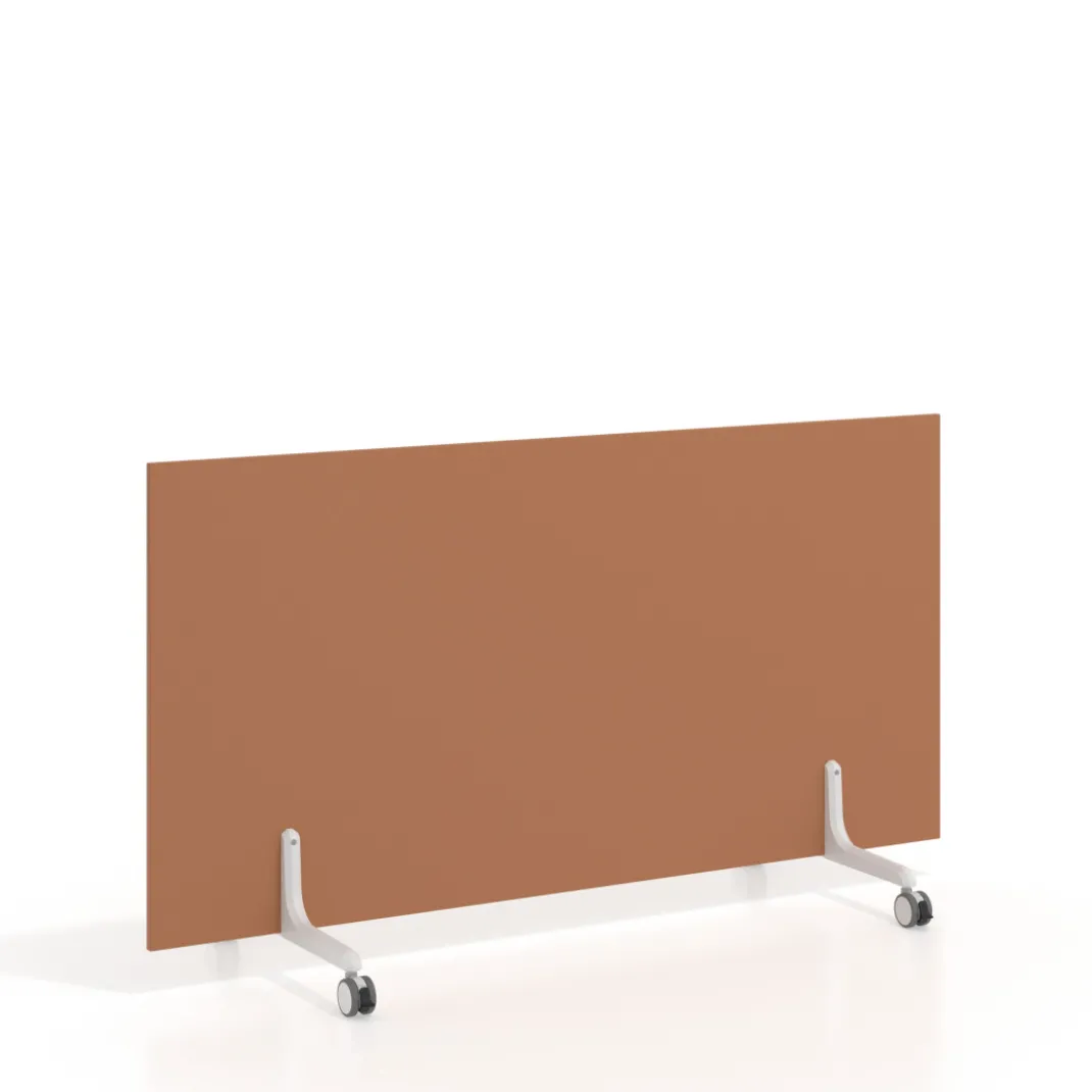 Biombo separador pared móvil Hover en melamina, posición horizontal, alto 140cm