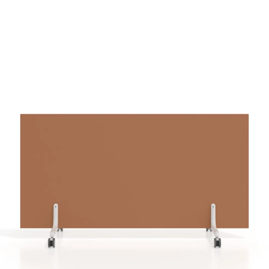 Biombo separador pared móvil Hover en melamina, posición horizontal, alto 140cm