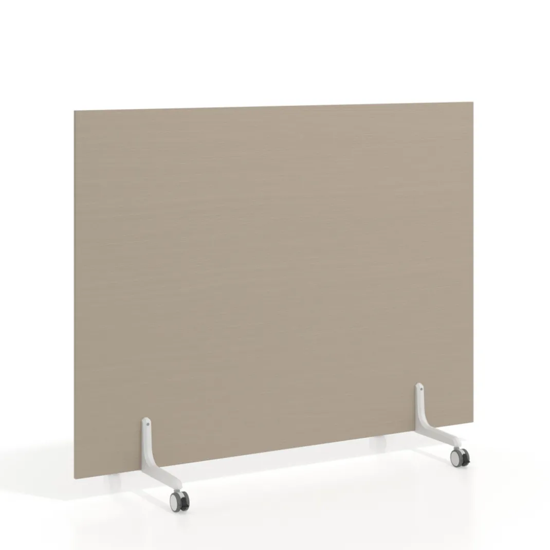 Biombo separador pared móvil Hover en melamina, posición horizontal, alto 80cm