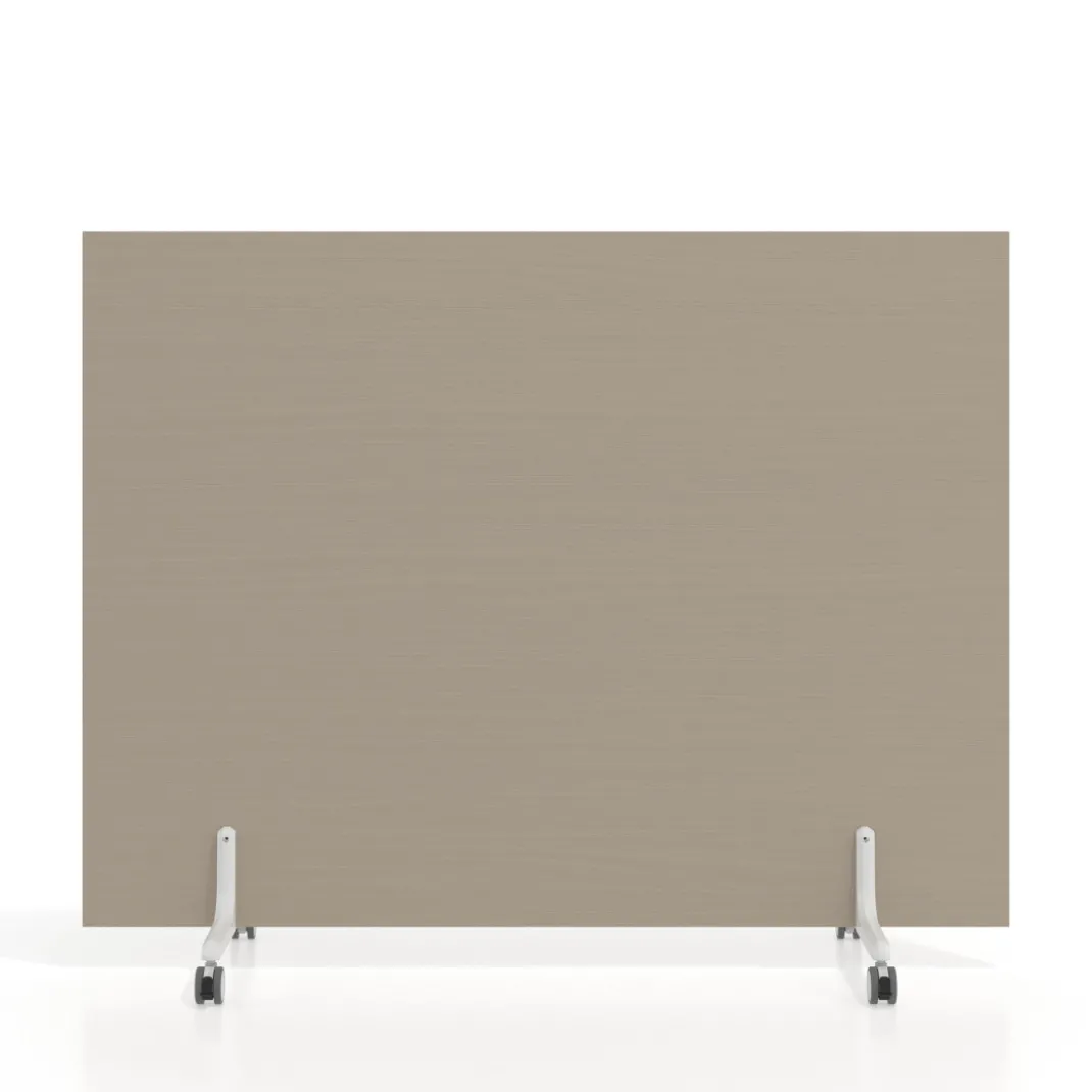 Biombo separador pared móvil Hover en melamina, posición horizontal, alto 80cm