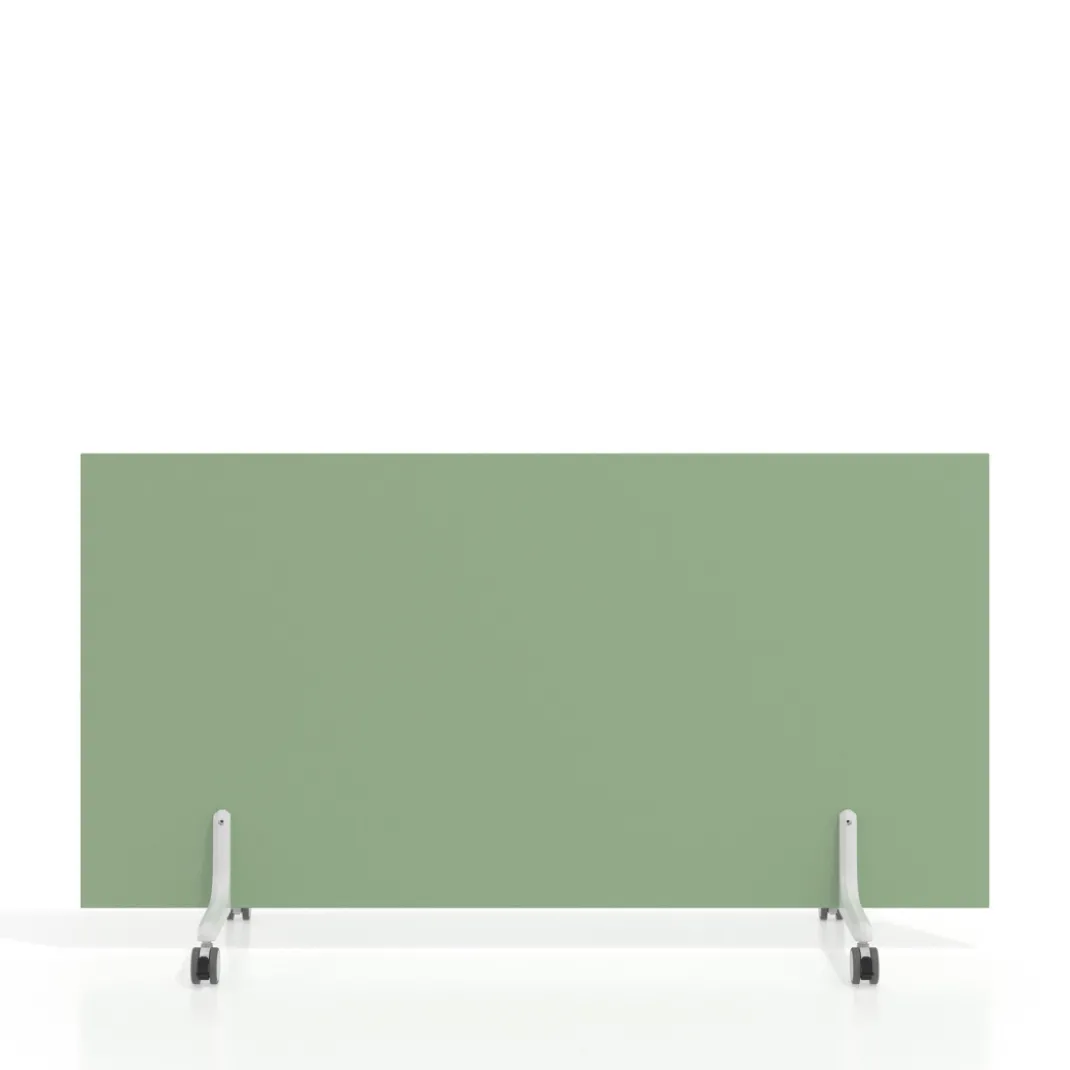 Biombo separador pared móvil Hover en melamina, posición horizontal, alto 140cm