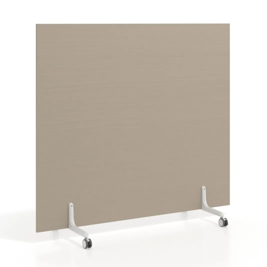 Biombo separador pared móvil Hover en melamina, posición horizontal, alto 120cm