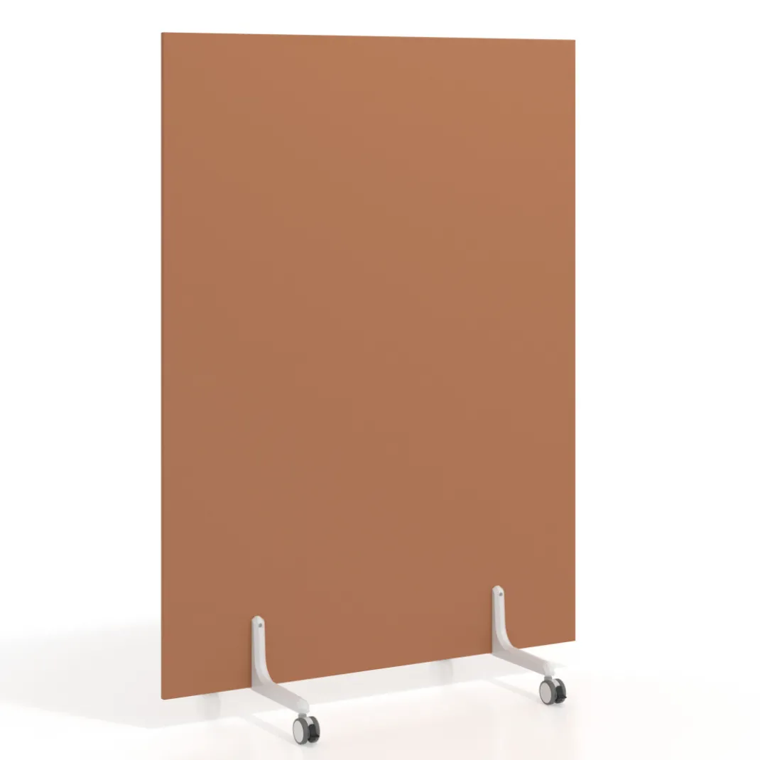 Biombo separador pared móvil Hover en melamina, posición vertical, ancho 140cm