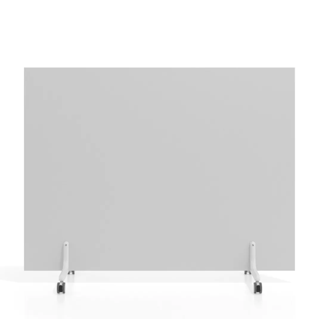 Biombo separador pared móvil Hover en melamina, posición horizontal, alto 120cm