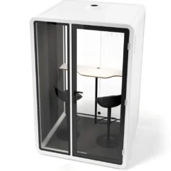Cabina acústica Ofipod 2 personas, estructura blanca