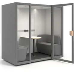 Cabina insonorizada de oficina Monday para 4 personas