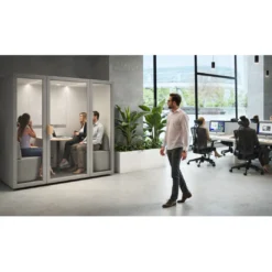 Cabina insonorizada de oficina Monday para 4 personas