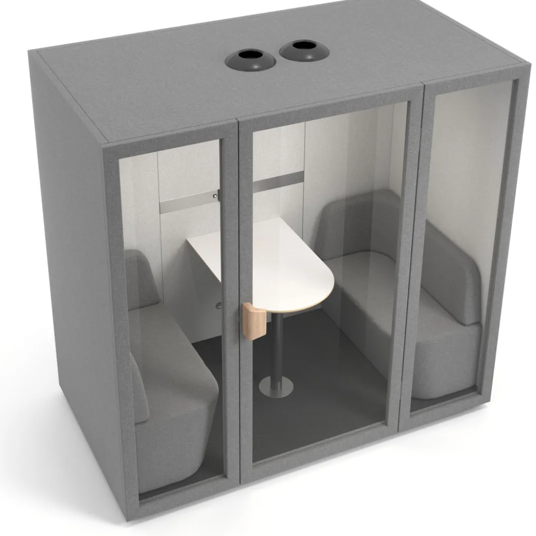 Cabina insonorizada de oficina Monday para 4 personas