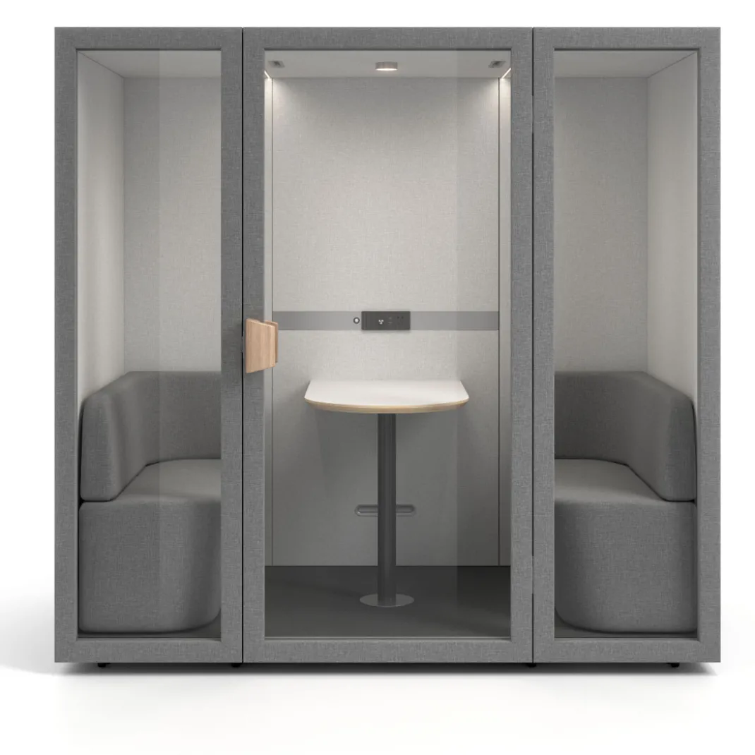 Cabina insonorizada de oficina Monday para 4 personas