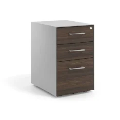 Cajonera de oficina Strong 2 cajones + archivo estructura aluminio frontales melamina
