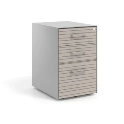 Cajonera de oficina Strong 2 cajones + archivo estructura aluminio frontales melamina