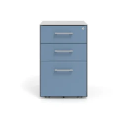 Cajonera de oficina Strong 2 cajones + archivo estructura aluminio frontales melamina