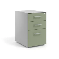 Cajonera de oficina Strong 2 cajones + archivo estructura aluminio frontales melamina