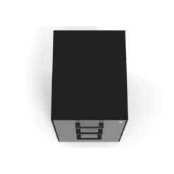 Cajonera de oficina Strong 2 cajones + archivo estructura negra frontales melamina