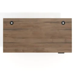 Escritorio Elevable Erghos Axis estructura negra canto recto