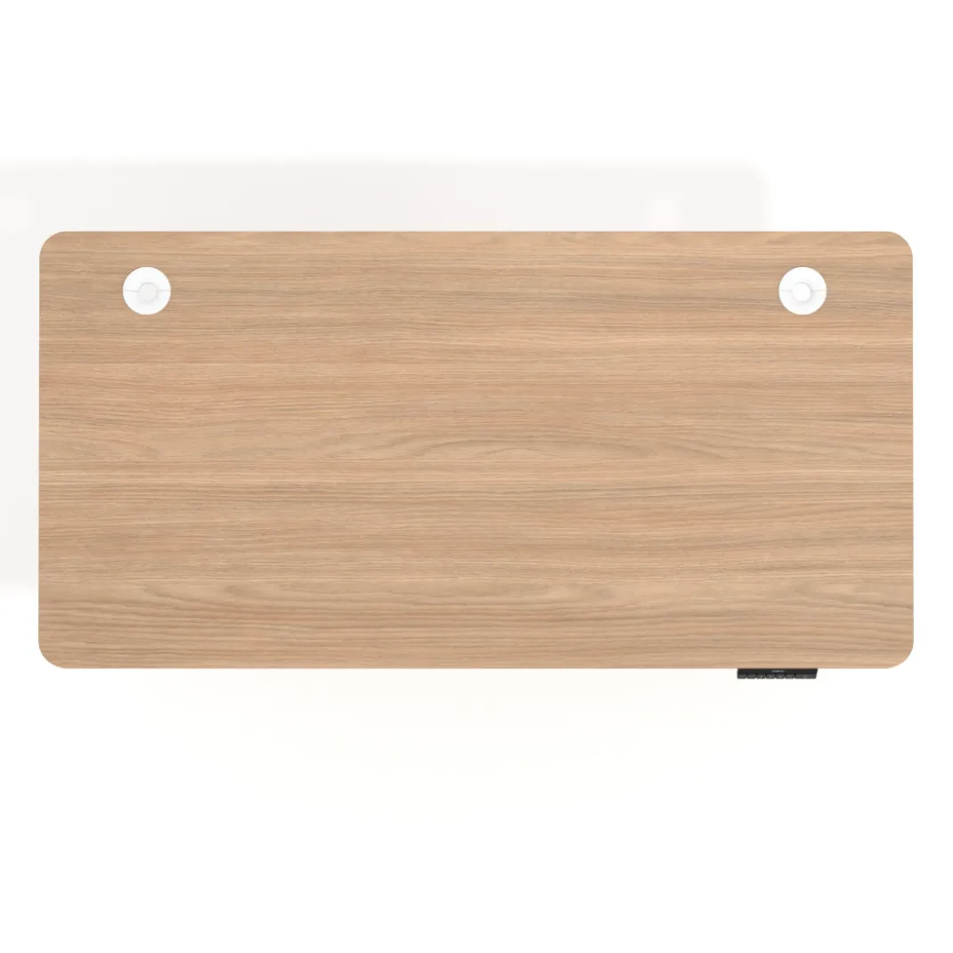 Escritorio Elevable Erghos Alpha estructura de madera 2 cantos curvos